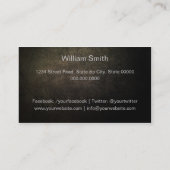 Tutorial Math Business card (Back)