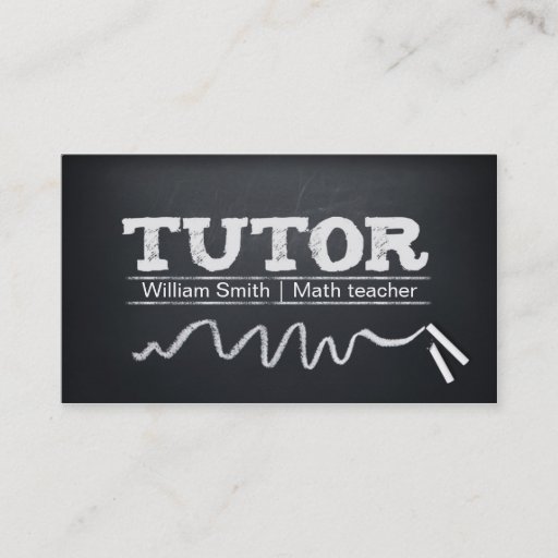 Customizable Tutorial Math/Tutorial Any Business Card Template
