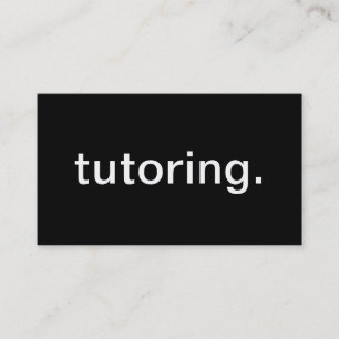 Tutoring Business Card