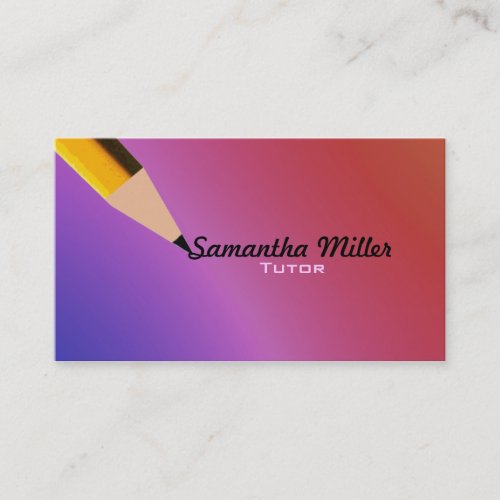 Tutoring Business Cards