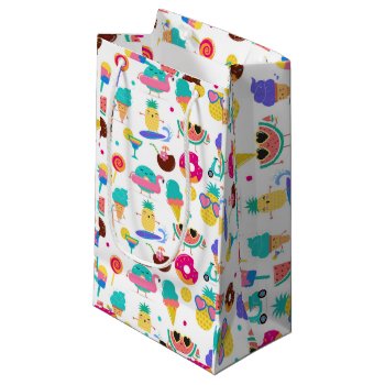Tutti Fruitti Summer Fruit Ice Cream Treats Party Small Gift Bag by printabledigidesigns at Zazzle