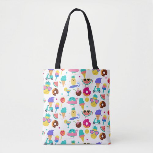 Tutti Fruitti Summer Fruit Ice Cream Treats Tote Bag