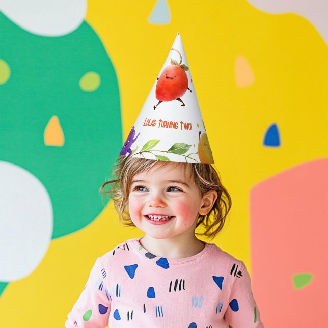Tutti Fruity 2nd birthday  Party Hat (Creator Uploaded)