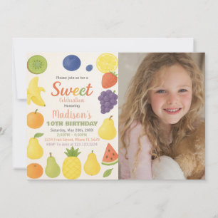 Tutti Frutti Birthday Invitation