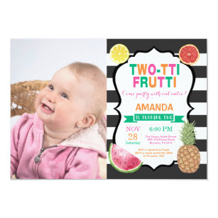 two tti frutti invitations zazzle