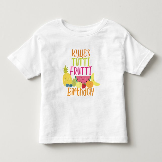 Tutti Frutti Brithday Party Toddler T-shirt (Front)