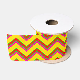 Tutti-Frutti Chevron 1-SATIN RIBBON SPOOL