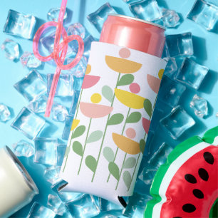 Tutti Frutti Flowers  Seltzer Can Cooler