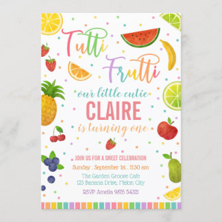 Tutti Frutti | Fruit Party Birthday Invitation