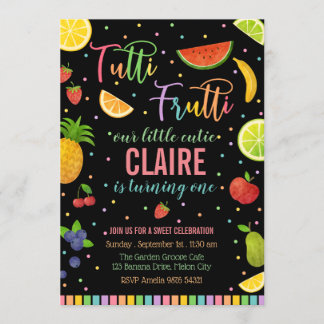 Tutti Frutti | Fruit Party Birthday Invitation