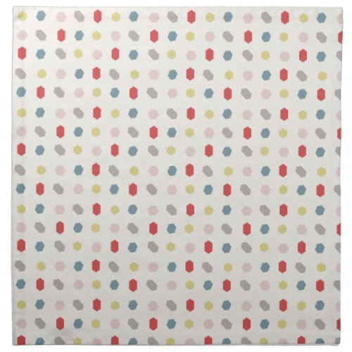 Tutti Frutti Geometric Pattern Print  Cloth Napkin