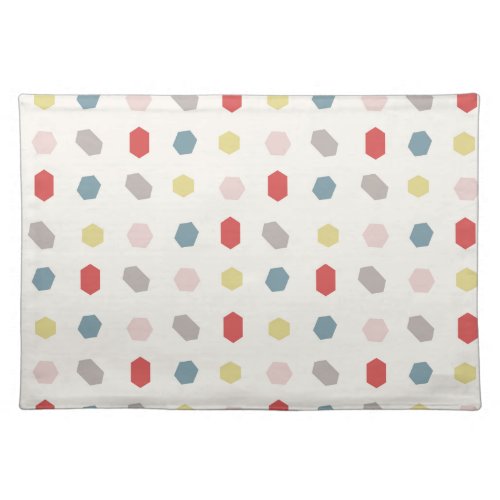 Tutti Frutti Geometric Pattern Print  Cloth Placemat