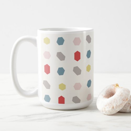 Tutti Frutti Geometric Pattern Print  Coffee Mug