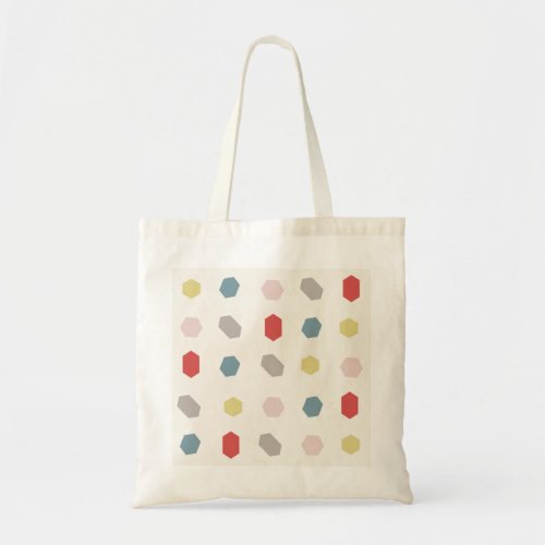 Tutti Frutti Geometric Pattern Print Cotton Bag