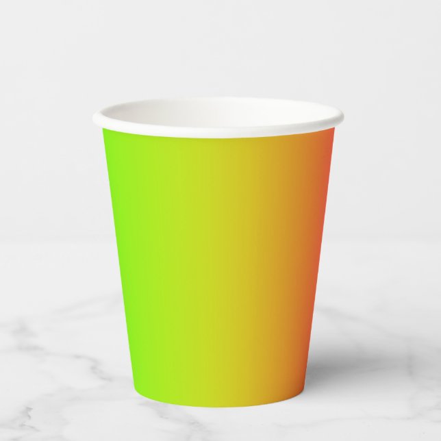 Tutti Frutti Gradient Paper Cups (Front)