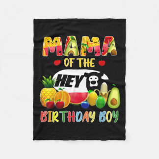 Tutti Frutti Mama Of The Birthday Boy Fruit Party Fleece Blanket
