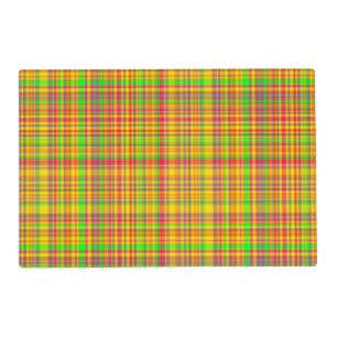 Tutti Frutti PLAID 2-LAMINATED PLACE MAT