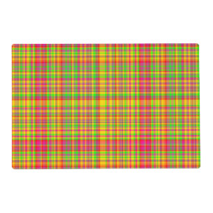 Tutti Frutti PLAID 4-LAMINATED PLACE MAT