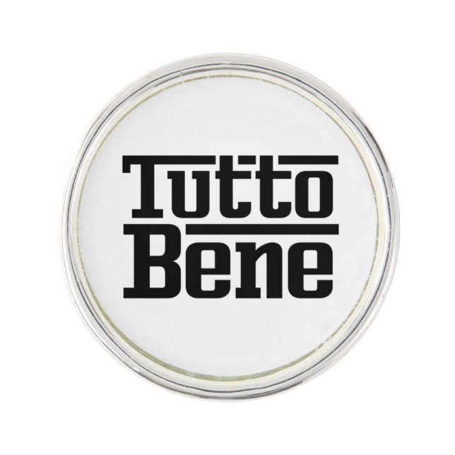 Tutto Bene Lapel Pin (Front)