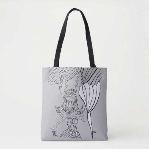 Tuttu Man Half ManHalf Caribou Tote Bag