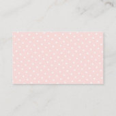Tutu Baby Shower Diaper Raffle Ticket - Pink Gold Enclosure Card (Back)