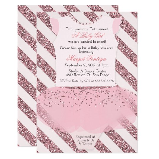 Party Decorations Tutu Ballerina Baby Shower Invitations