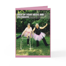 Tutu Birthday Cards for Senior Women