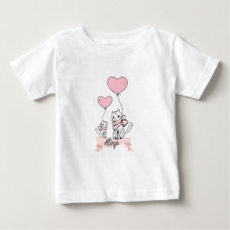 Tutu Chats cœur Baby T-Shirt