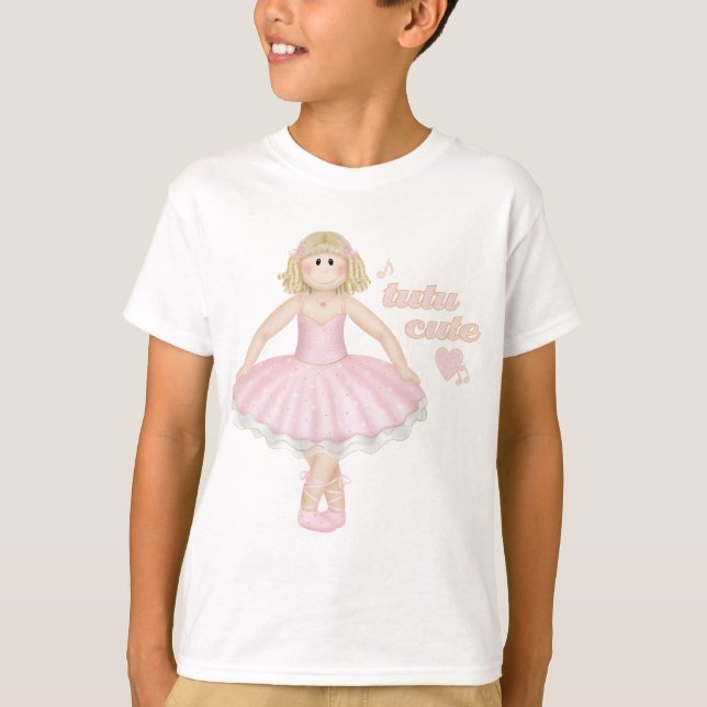 Tutu Cute (Blonde) – Kid's T-Shirt (Front)