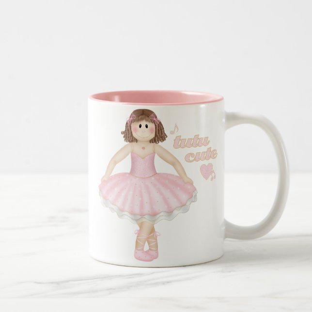 Tutu Cute (Brunette) – Mug (Right)