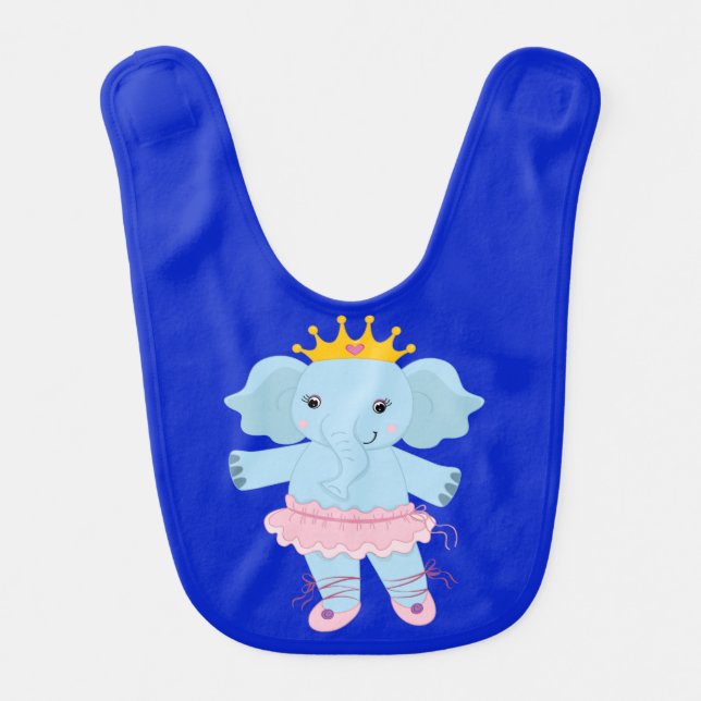 Tutu Cute Elephant Bib (Front)