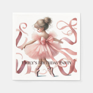Tutu Cute   Enchanted Ballerina Birthday Party Napkins