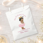 Tutu Cute Ethnic Ballerina Birthday Princess Favor Bag (Clipped)