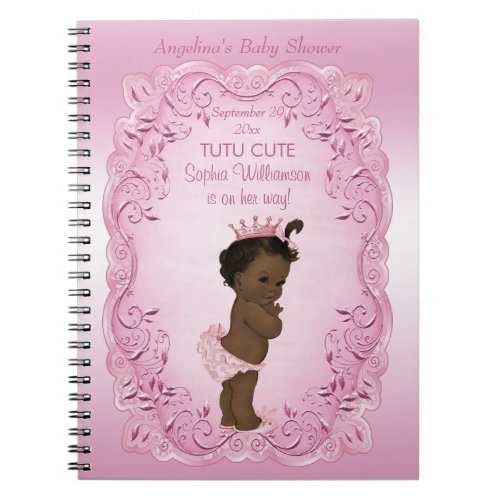 Tutu Cute Ethnic Princess Baby Shower Guest Book