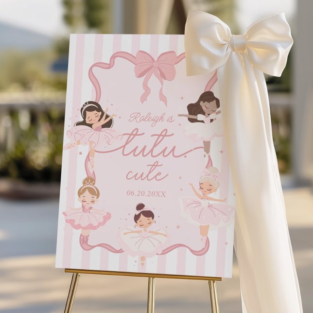 Tutu Cute Girls' 2nd Ballerina Birthday Welcome Foam Board (Creator Uploaded)