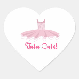 Tutu Cute Heart Sticker