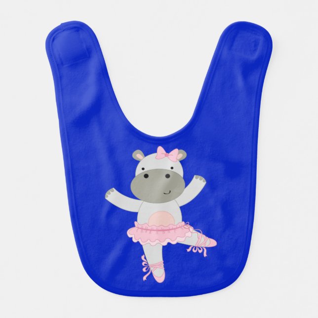 Tutu Cute Hippo Bib (Front)