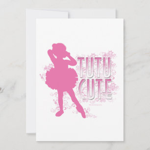 Tutu Cute party or recital invitation
