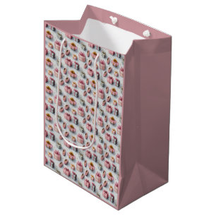 Tutu Cute Pink Ballerina Birthday Medium Gift Bag
