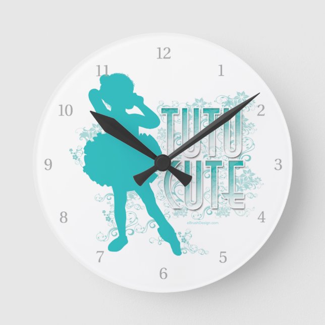 Tutu Cute Round Clock (Front)