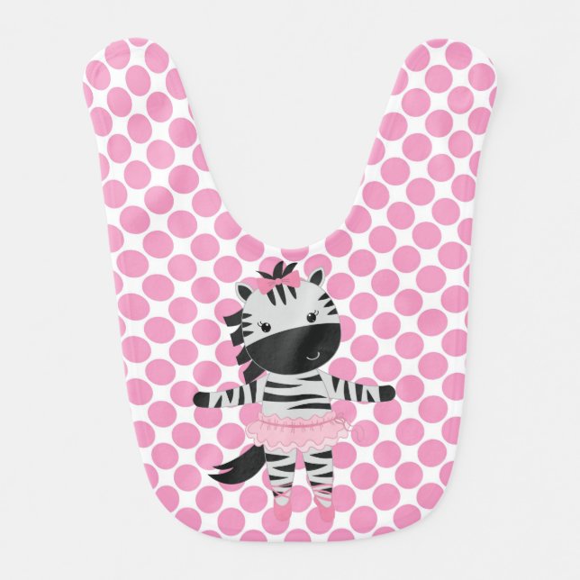 Tutu Cute Zebra Bib (Front)
