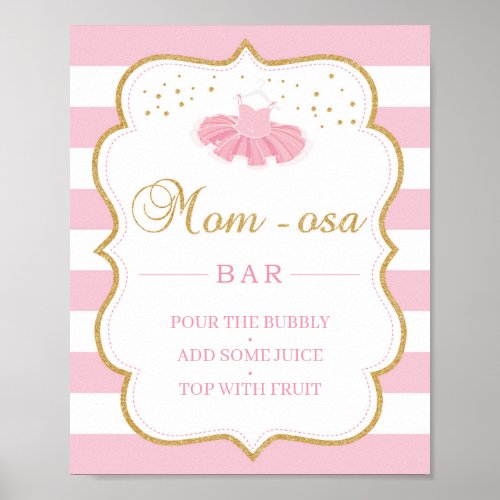 Tutu dress baby shower mom_osa bar sign