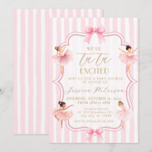 Tutu Excited Ballerina Ballet Baby Shower