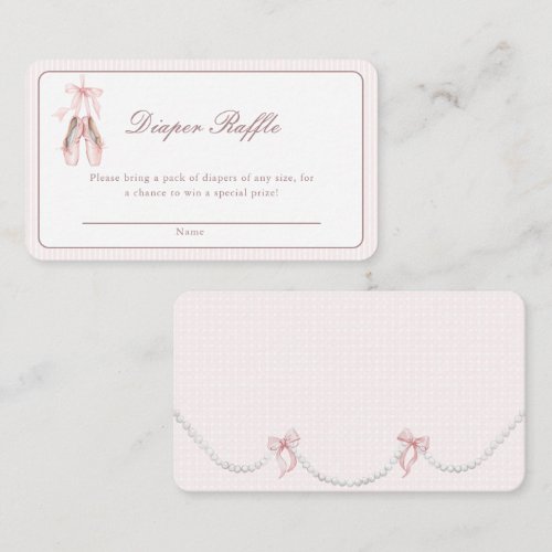 Tutu Excited Pink Coquette Teddy Bear Baby Shower Enclosure Card