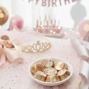 Tutu Girl Ballerina Ballet Dancer Pink Birthday Reese's Peanut Butter Cups