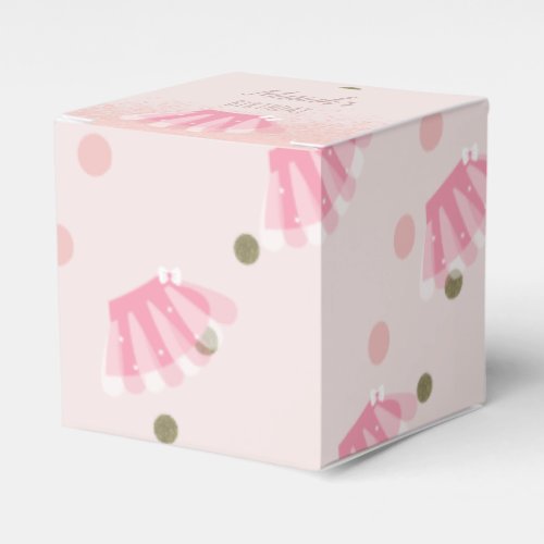  Tutu Girls Birthday Turning Two Glitter  Pink  Favor Boxes