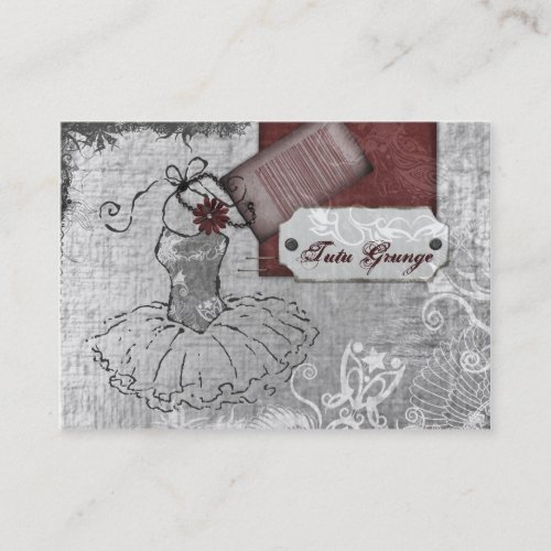 Tutu Grunge Chubby Business Cards