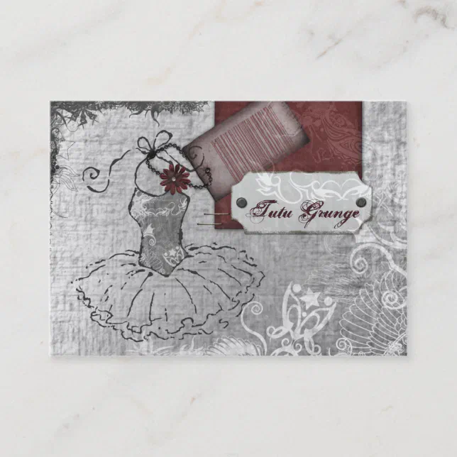 Tutu Grunge Chubby Business Cards Zazzle