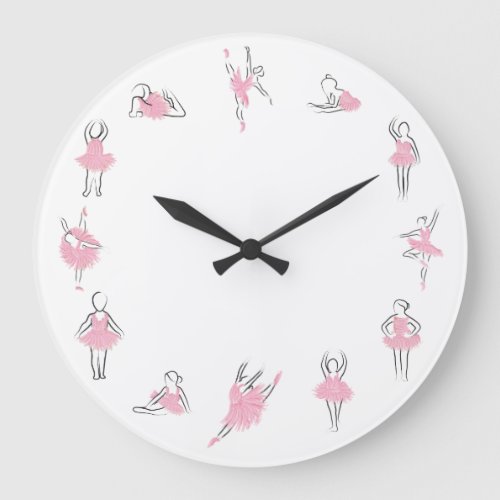Tutu Love Ballerina Clock