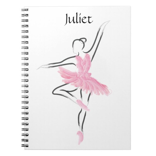 Tutu Love Ballerina Notebook Juliet (Front)